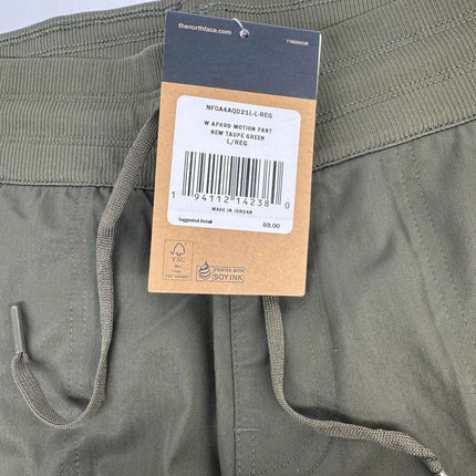 THE NORTH FACE Aphrodite Motion Pants New Women's Taupe Green Size L New