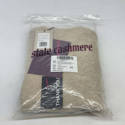 State Cashmere Long Sweater Cardigan Beige Size M New