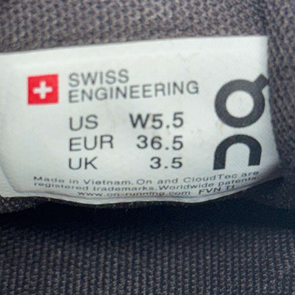 On Running Women’s Running Shoes Shark/Pebble Size 5.5 New Without Box