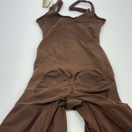 Skims Everyday Sculpt Mid Thigh Bodysuit Cocoa Size S New