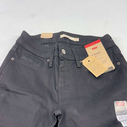 Levi's 711 Skinny Soft Black Women’s Jeans Size W25 L30 New