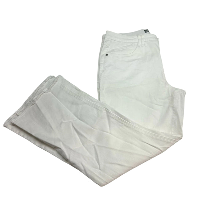 Wit & Wisdom White Raw Hem Straight-Leg Jeans Size 10 - New Without Tags