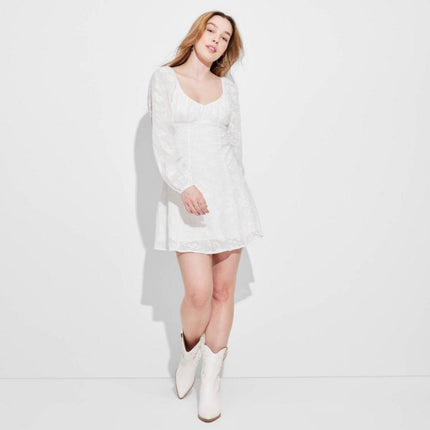 Women's Bishop Long Sleeve Fit & Flare Dress, New - Size XXL

