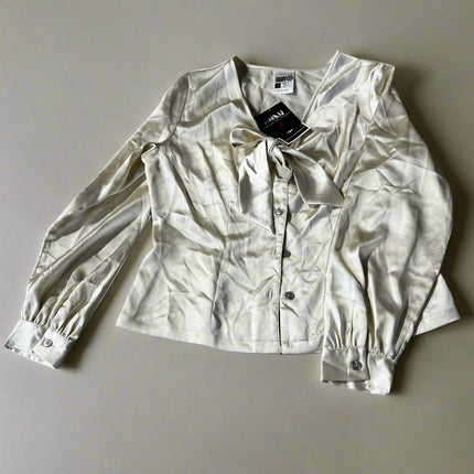 Women's Button-Down Top - Off White, Black History Month Edition, New

