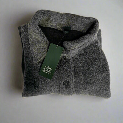 Women's Grey Fleece Cropped Sweater - Wild Fable, New - Sizes XXS to XXL

