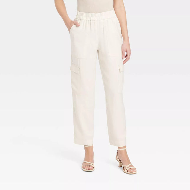 Women's High-Rise Ankle Cargo Pants - A New Day™, New, Size S


