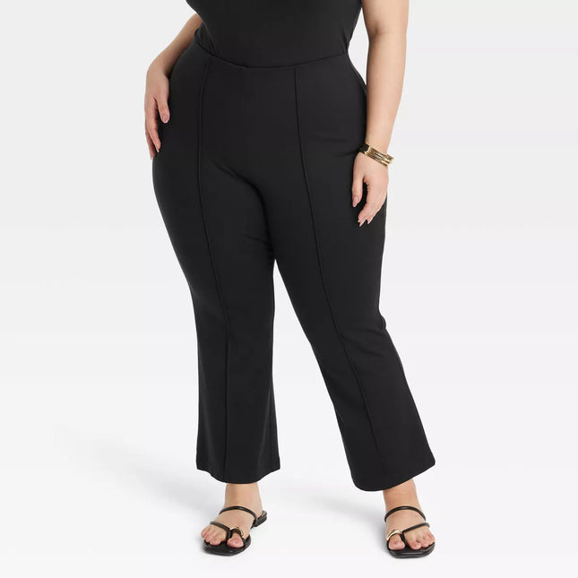 Women's High-Rise Slim Fit Cropped Kick Flare Pull-On Pants - A New Day™, New

