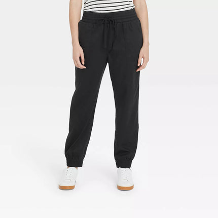 Women's High-Rise Woven Ankle Jogger Pants - A New Day™