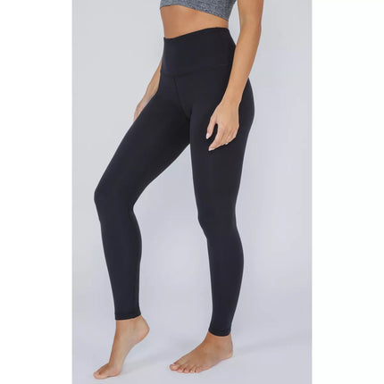 Women's High Waist Ultra Soft Nude Tech Leggings - Yogalicious, New - Black, Size XL


