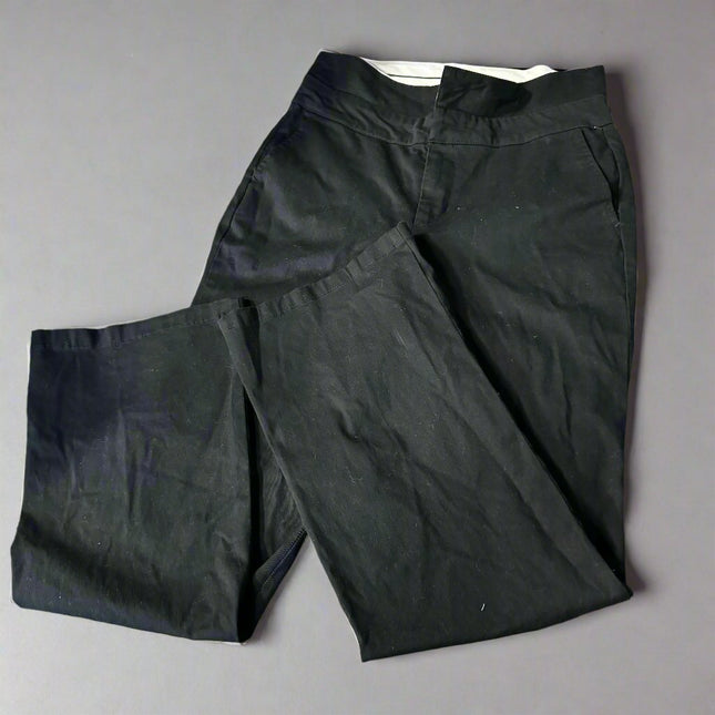 Women's Mid-Rise Black Khaki Pants - Wild Fable™, New - Size 6

