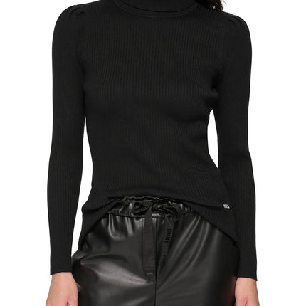 Women's Ribbed Turtleneck Pullover Sweater - Size M (New)