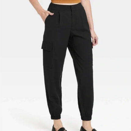Women's Straight High Rise Ankle Length Jogger Pants - A New Day™,