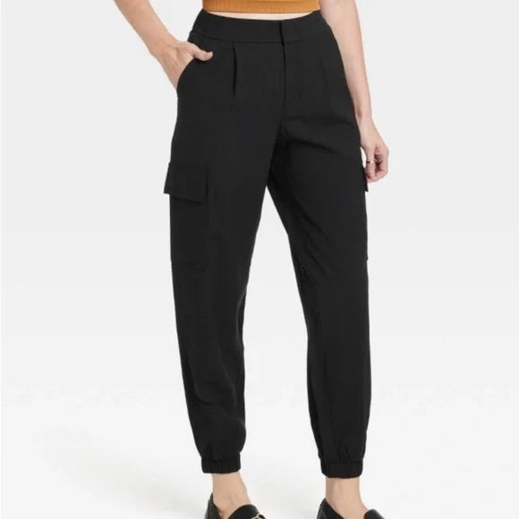 Women's Straight High Rise Ankle Length Jogger Pants - A New Day™,