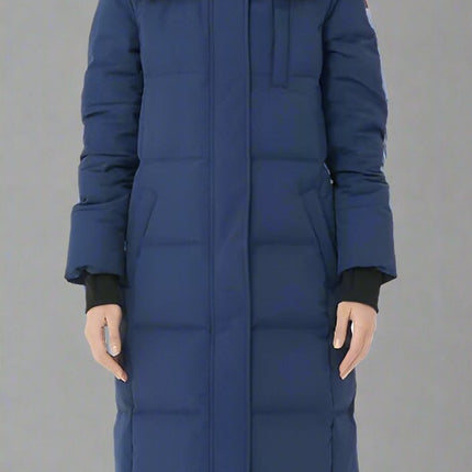 Women's Thickened Down Jacket Winter Warm Down Coat - Minzare, New - Navy Blue

