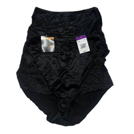 Women's Tummy Control Shapewear Panties – Black, Size 2XL (2-Pack) – New