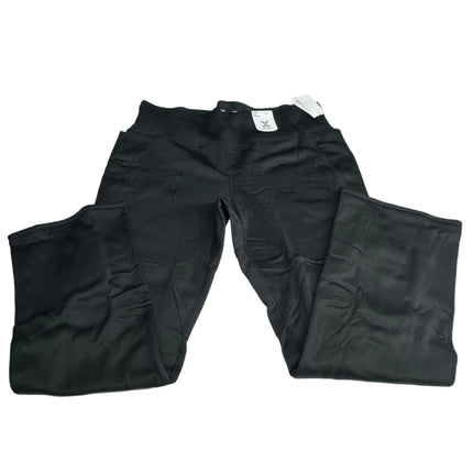Xersion Women's Warmth 2X Black Slim Straight Pants
