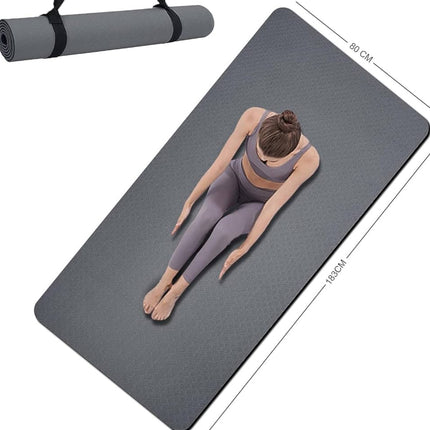  MRZZATA Yoga Mat Double-Sided Non Slip, Professional TPE, Extra Wide & Thick, with Carrier Strap”
