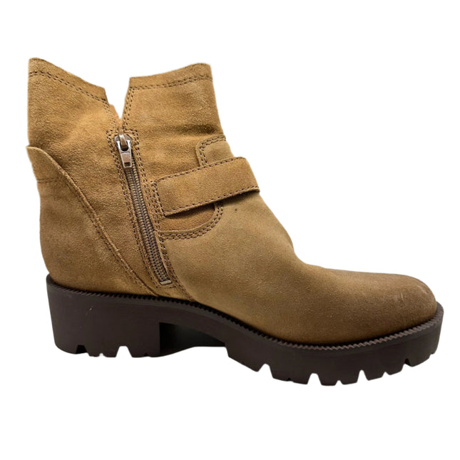 Zodiac Women's Tan Suede Ankle Boots Size 7.5 – New Without Box
