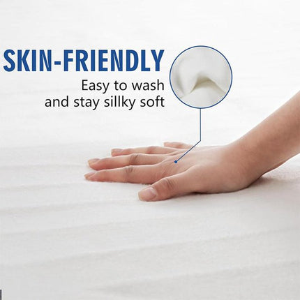LIFE Heated Mattress Pad King Size 78"x80" Dual Controllers Moonbeam White Open Box