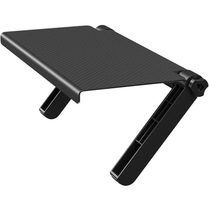  “Adjustable TV top shelf, 13-inch wide platform, sturdy and versatile storage solution”