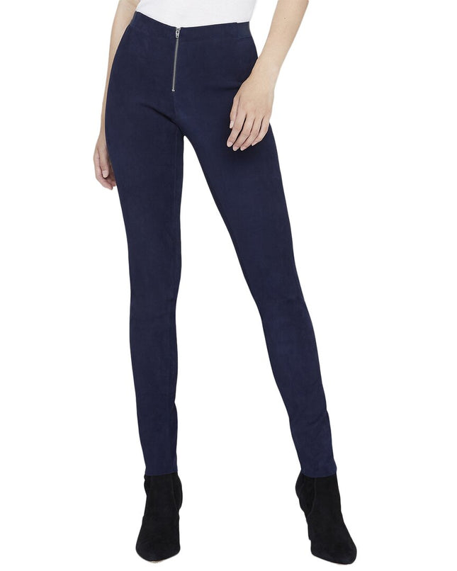 alice+olivia Women's Front Zip Suede Legging, New with Imperfection, Size 0
