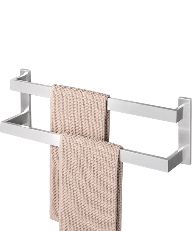 Alise Bath Double Towel Bar, Brushed Nickel, 20 Inch, Wall Mount, SUS304 Stainless Steel, Amazon Return, Jeanette”