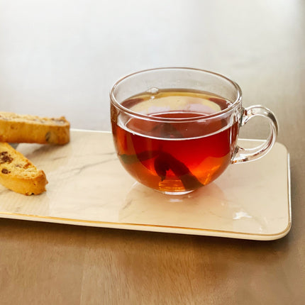Alvina Glass Tea Cup - Tea + Linen