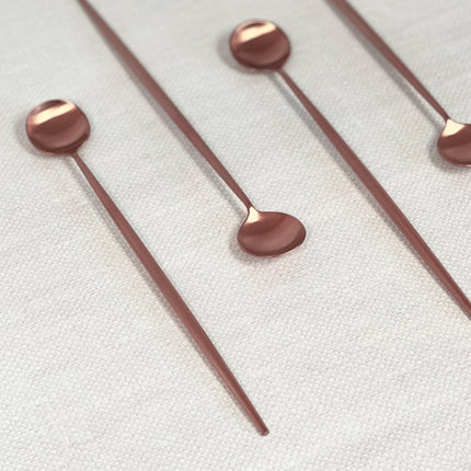 Annie Rose Gold Cocktail Stirrers - Set of 4 - Tea + Linen