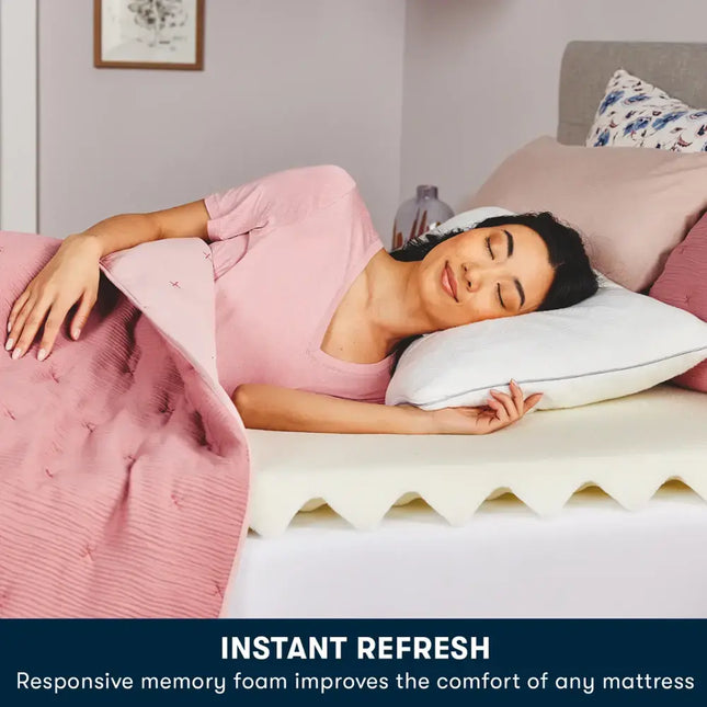 Serta Comfort Boost 2.5-Inch Memory Foam Mattress Topper Twin Open Box