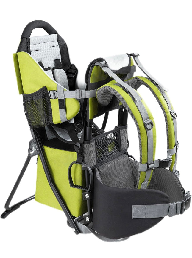 “besrey Baby Backpack Carrier, green toddler hiking backpack, adjustable straps and waist belt, foldable frame”