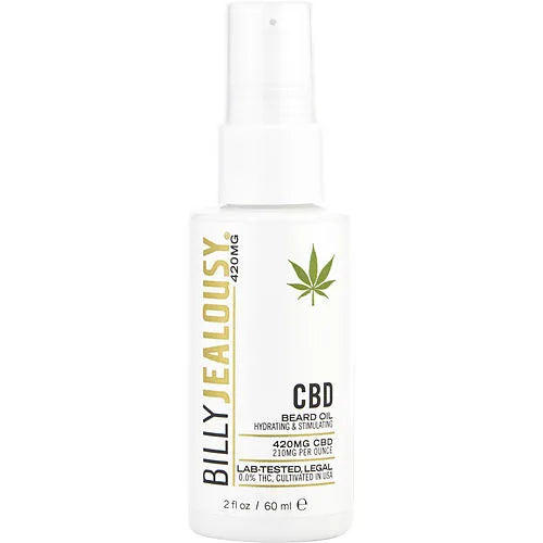 Billy Jealousy CBD Beard Oil 420mg - Conditioning & Hydrating Beard Treatment 2 oz - New