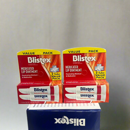  Blistex Medicated Lip Ointment, 2 tube value pack for dry chapped lips”