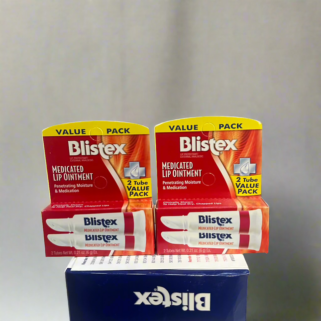 Blistex Medicated Lip Ointment, 2 tube value pack for dry chapped lips”