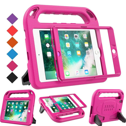  BMOUO Kids iPad Mini Case, shockproof, built-in screen protector, handle stand, rose color”
