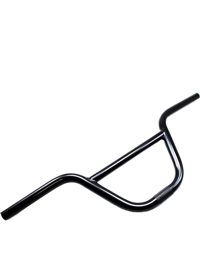 BMX Handlebar Swallow Shaped, high-carbon steel, 585mm length, 22.2mm diameter, black”