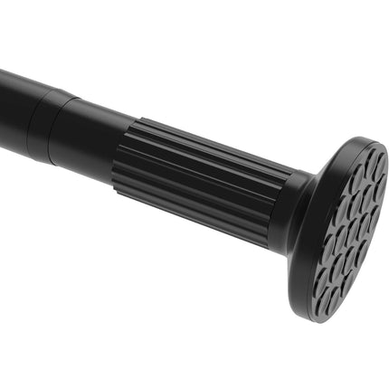  BRIOFOX Industrial Shower Curtain Rod, Matte Black, 43-72 inches, Tension and Screw Mount Options, Durable Stainless Steel”
