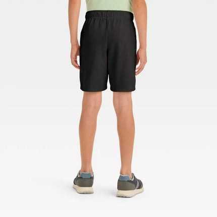 Boys' Pull-On 'At the Knee' Knit Shorts - Cat & Jack™, Black, New, Size 6-7