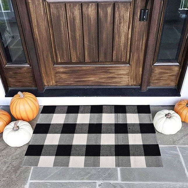 Buffalo Plaid Rug - Tea + Linen