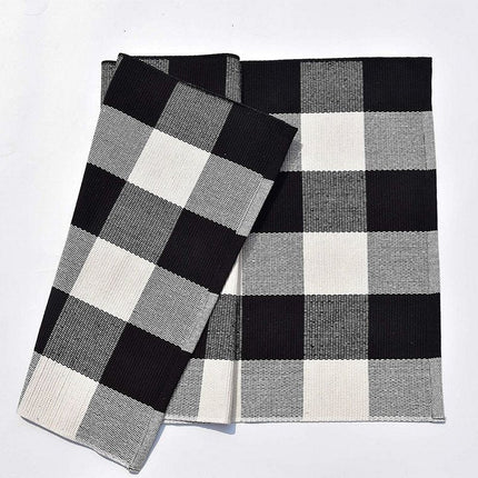 Buffalo Plaid Rug - Tea + Linen
