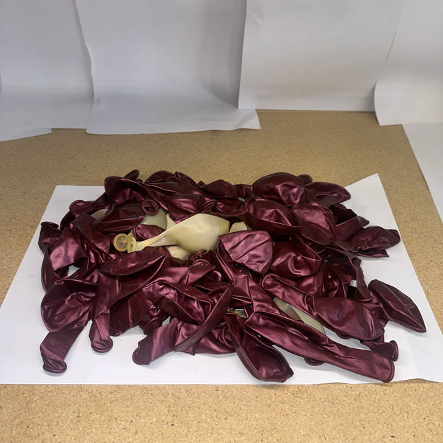 Burgundy Balloons 60 Pack, premium latex party balloons, elegant burgundy color”