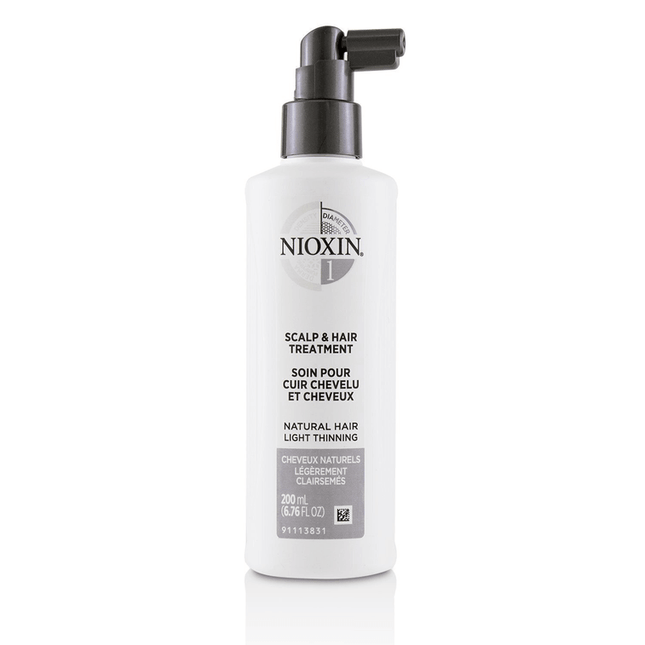 Nioxin System 1 Scalp & Hair Treatment – 6.76 oz – For Natural Hair with Light Thinning – New