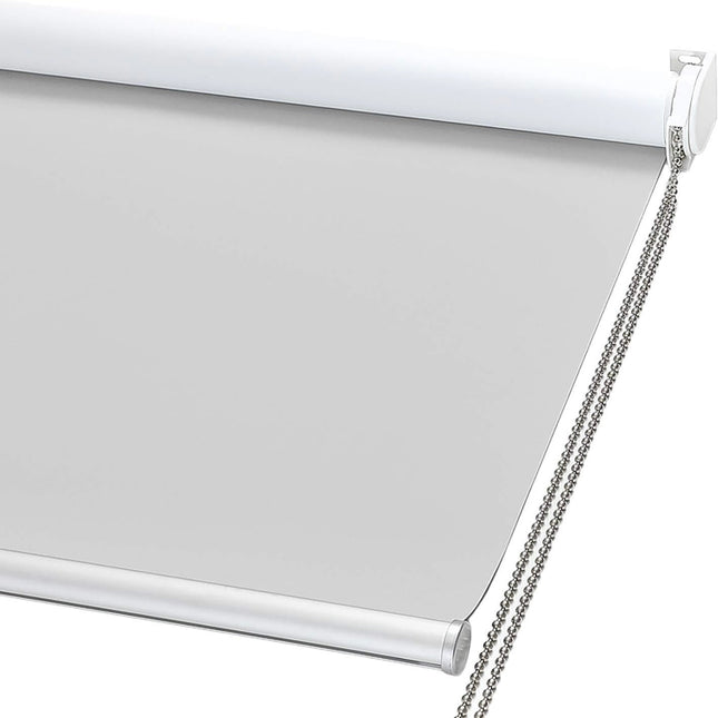 ChrisDowa blackout roller shade, thermal insulated, UV protection, light grey, 20x72 inches”