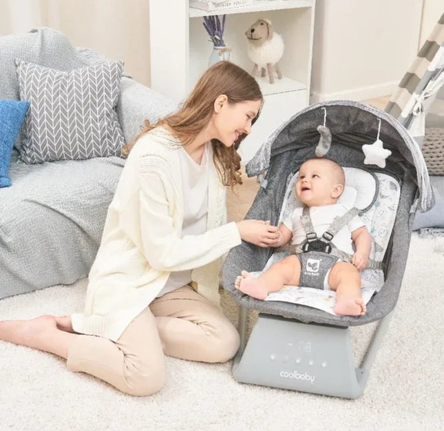 Cool Baby 4-in-1 Deluxe Baby Swing Classic with Bluetooth and Remote Control - Open Box