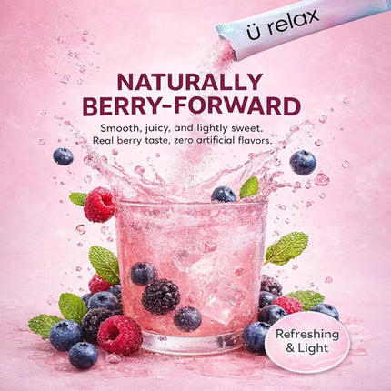 U Relax Calming Drink Mix Mixed Berry, 3.2 oz Packets (15 Pack)