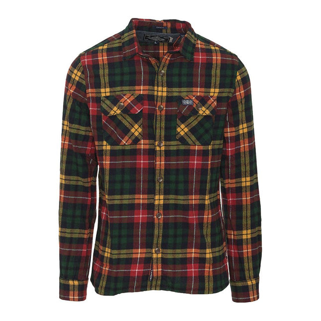  Duluth Trading Co. Men’s Plaid Flannel Shirt, classic button-down with chest pockets”