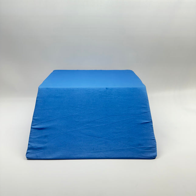 ElevateMe Wedge Pillow, blue, memory foam, 12 inch height, ergonomic design”