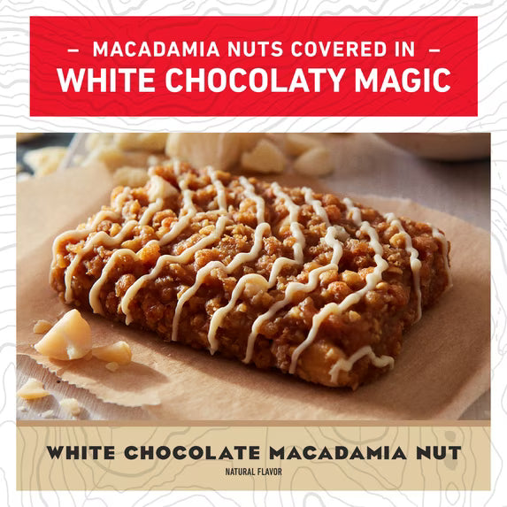 Clif Bar White Chocolate Macadamia Nut Energy Bar Value Pack, containing 15 individual 2.4 oz bars made with organic rolled oats (Mar 02, 2027)