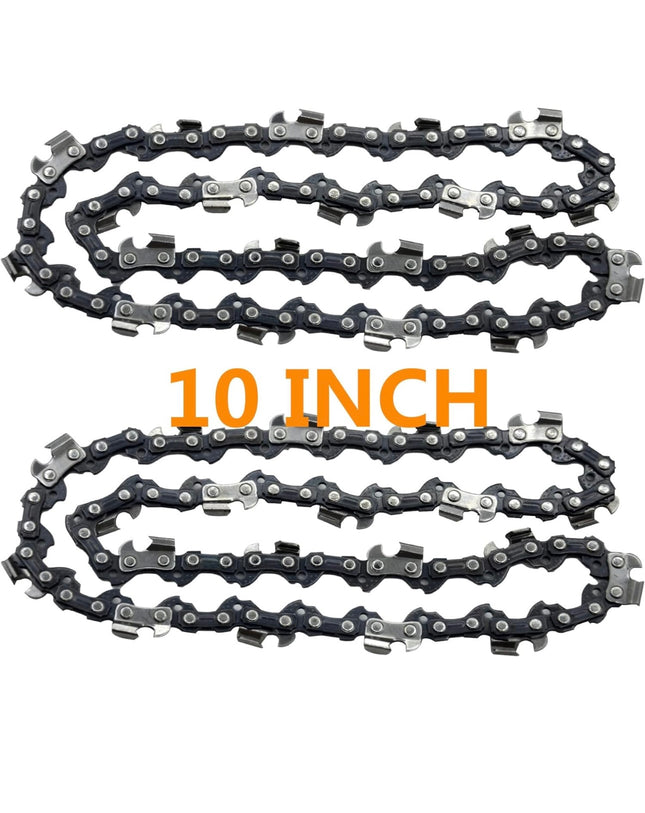 Fifchall 10 Inch Chainsaw Chain, 3/8 LP pitch, .050 gauge, 40 drive links, replacement chains for pole saws”