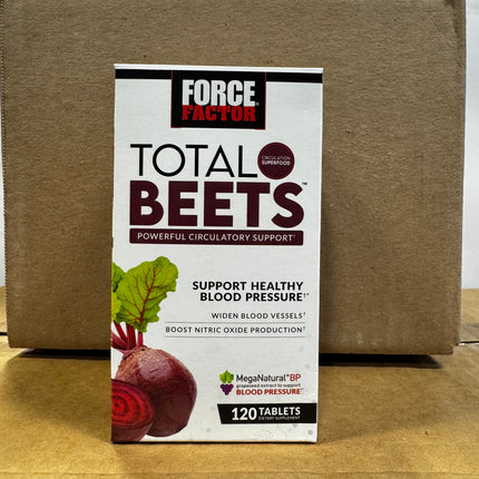 Force Factor Total Beets 120 Tablets – Powerful Circulatory Support, Exp. 11/2026