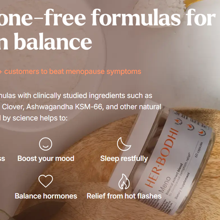 Her Bodhi Meno- Menopause Hormonal Balance for Women - 60 Capsules